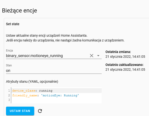 running_Screenshot 2022-01-21 at 14-44-14 Narzędzia deweloperskie - Home Assistant