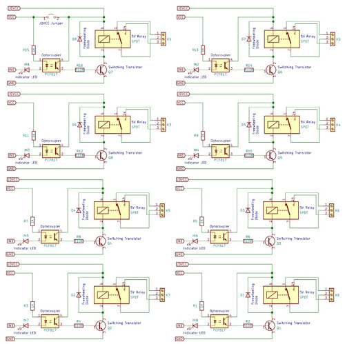 Eight-Channel-Relay-Module-Circuit-Diagram